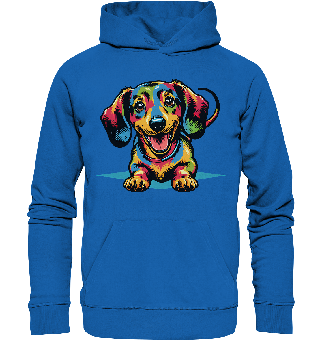Happy Dackel Pop Art - Premium Unisex Hoodie