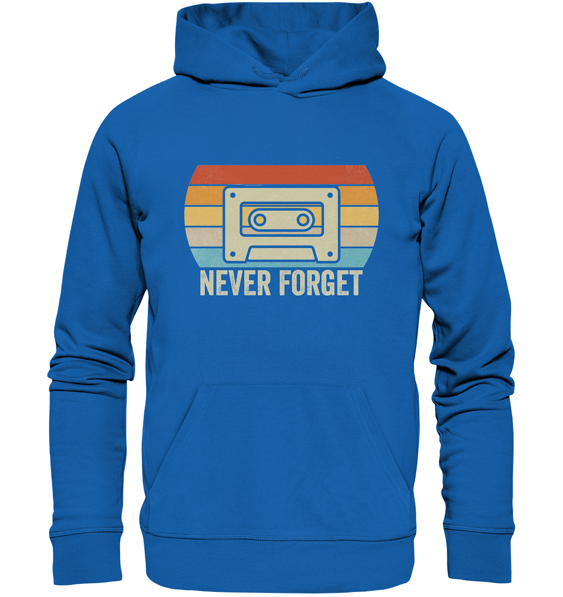 Never Forget Kassette 80's - Premium Unisex Hoodie