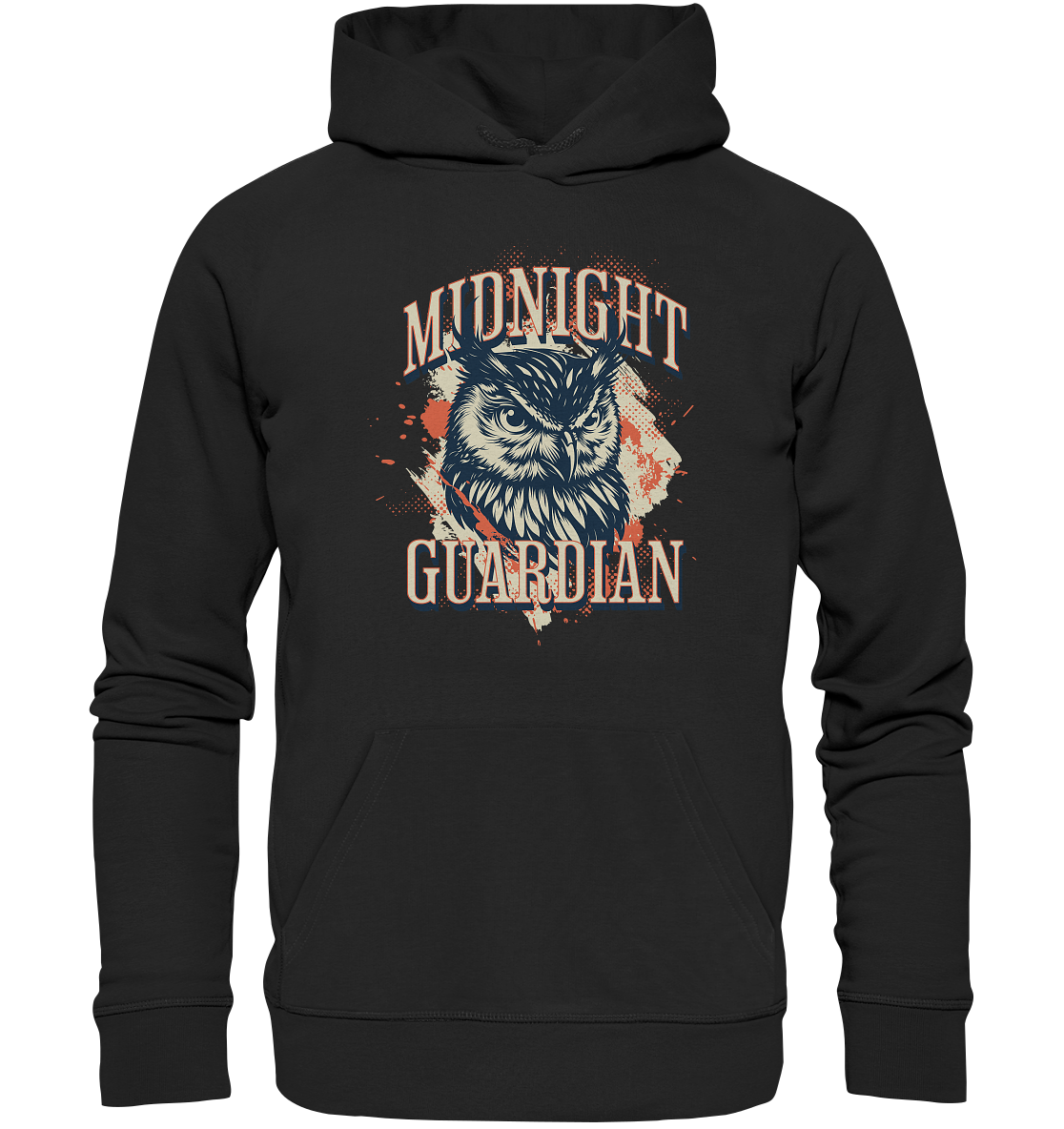 Eule Vintage Art - Midnight Guardian - Premium Unisex Hoodie