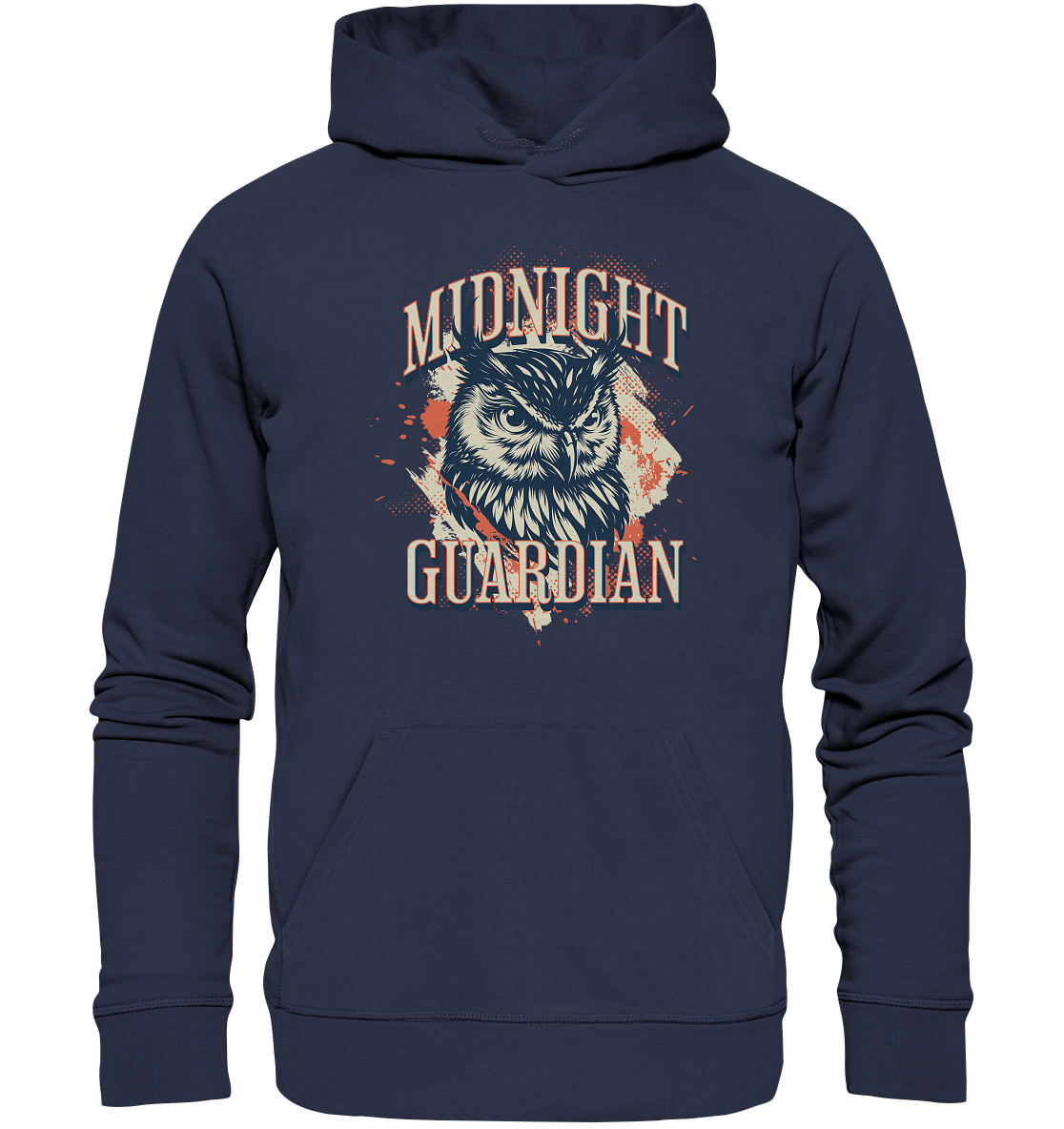 Eule Vintage Art - Midnight Guardian - Premium Unisex Hoodie