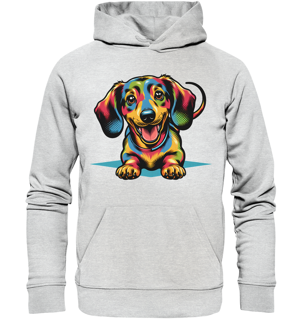Happy Dackel Pop Art - Premium Unisex Hoodie