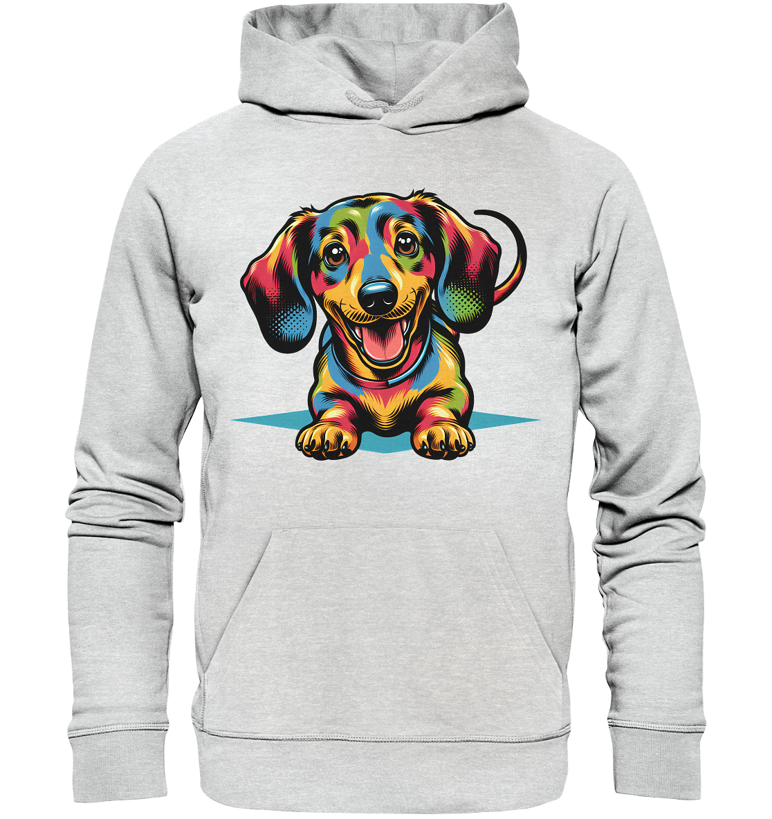 Happy Dackel Pop Art - Premium Unisex Hoodie