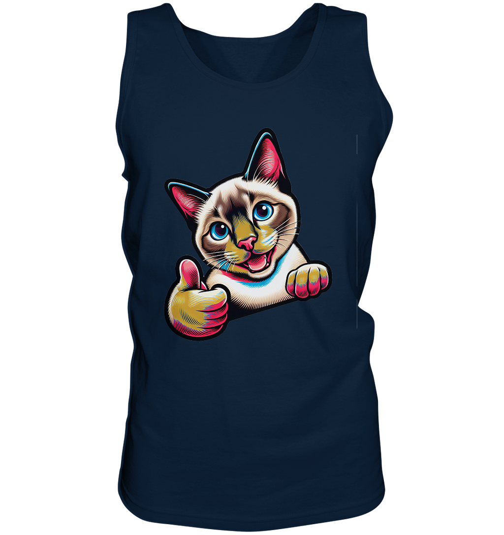 Siamkatze Pop Art - personalisierbar - Tank-Top