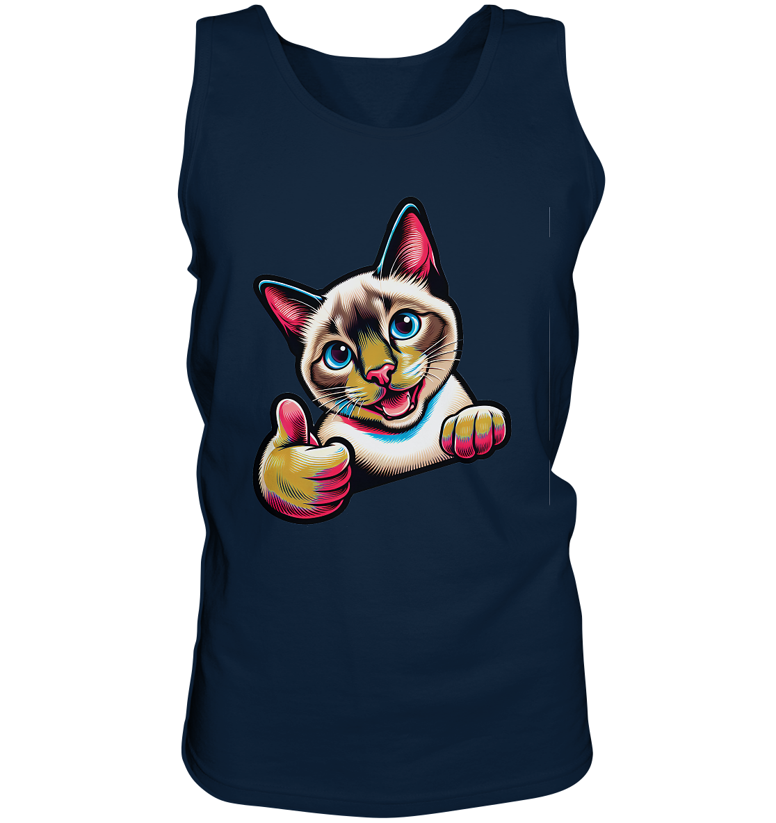 Siamkatze Pop Art - personalisierbar - Tank-Top