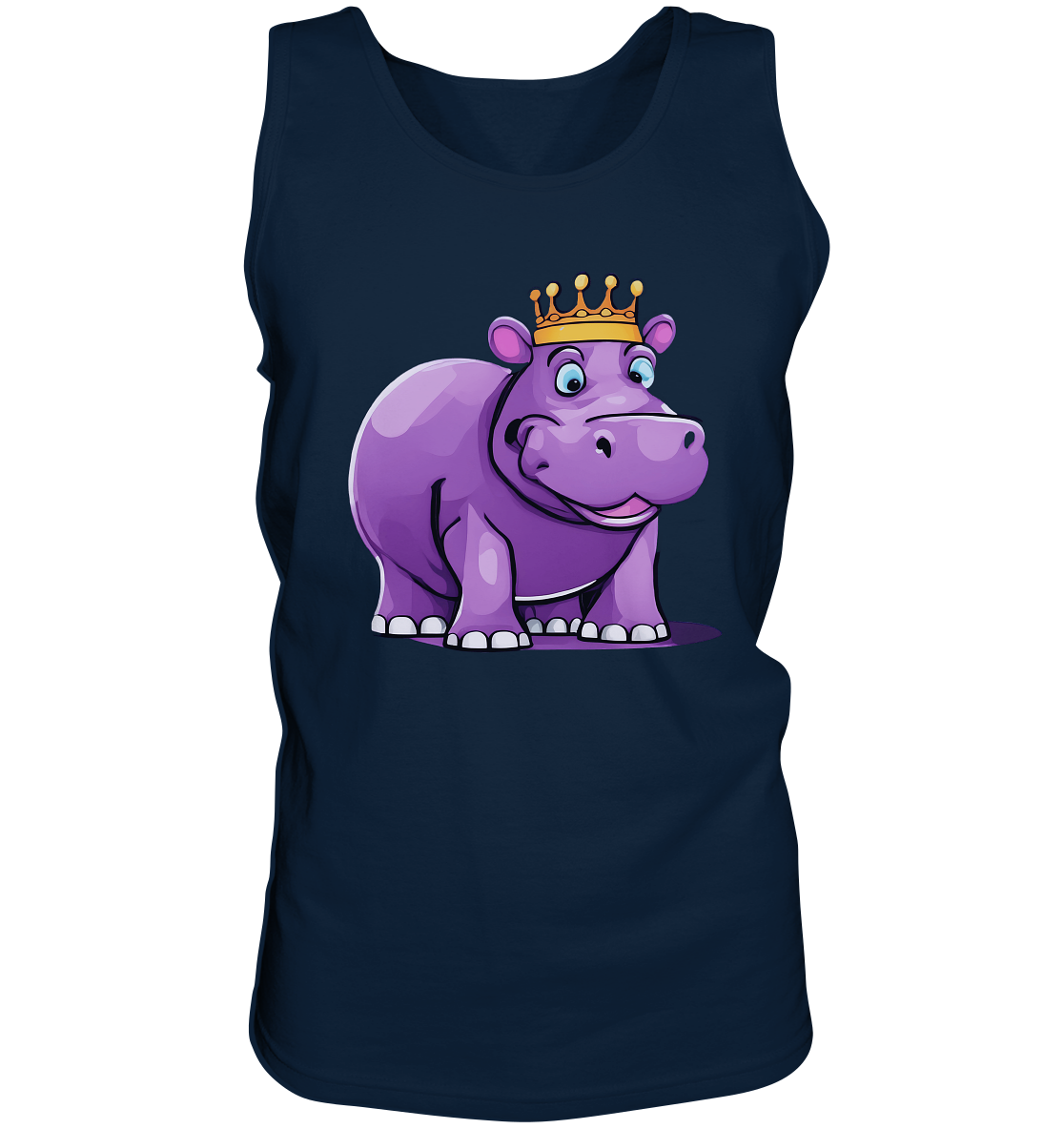 Hippo Queen Cute - personalisierbar - Tank-Top