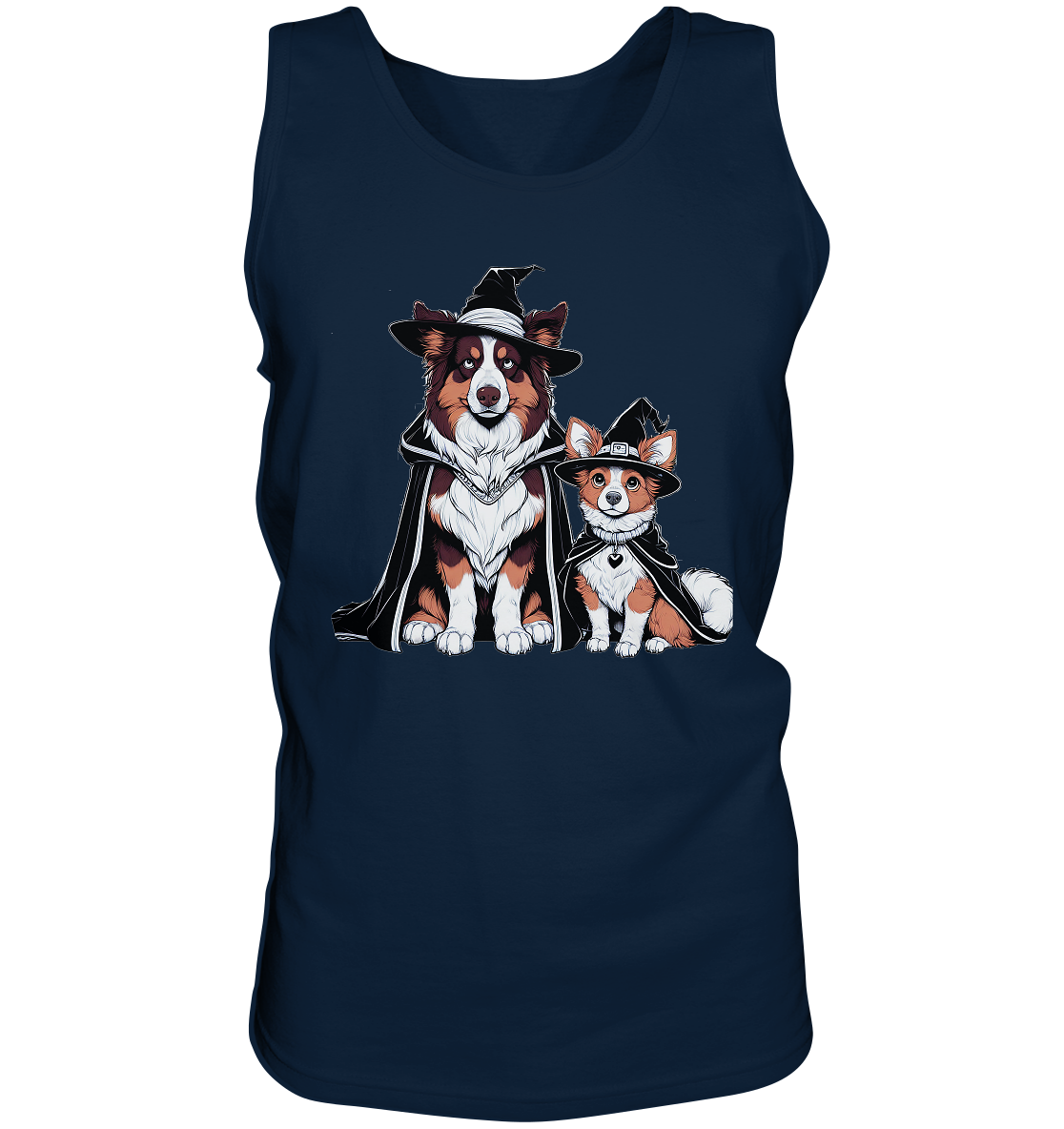 Halloween Wizard Hunde Terrier und Australian Sheppard  - Tank-Top