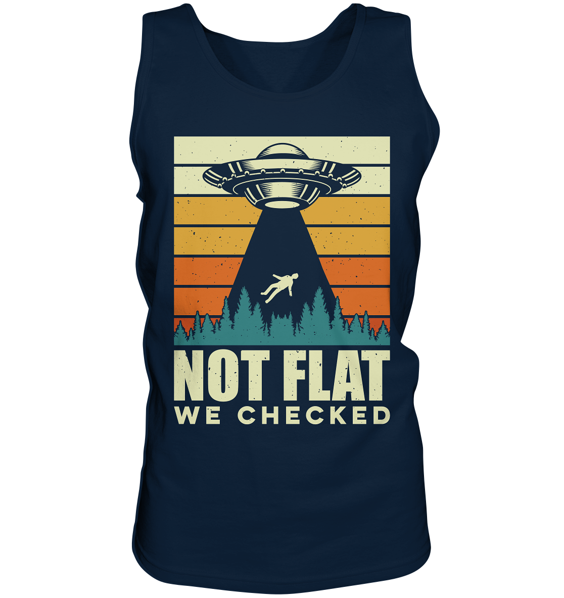 Erde - Not Flat we checked  - Tank-Top