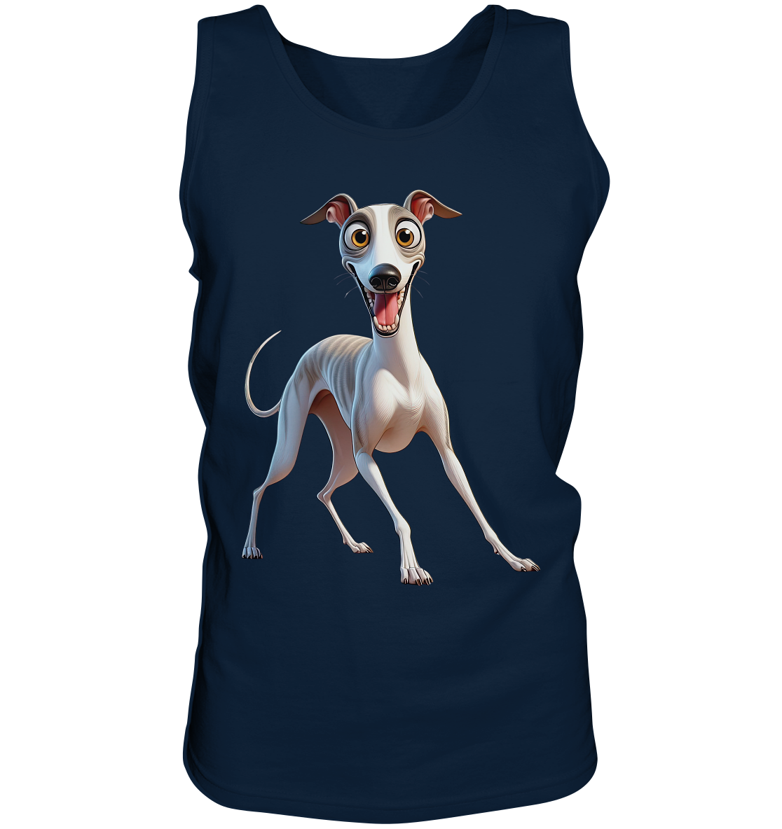 Whippet Cartoon personalisierbar - Tank-Top