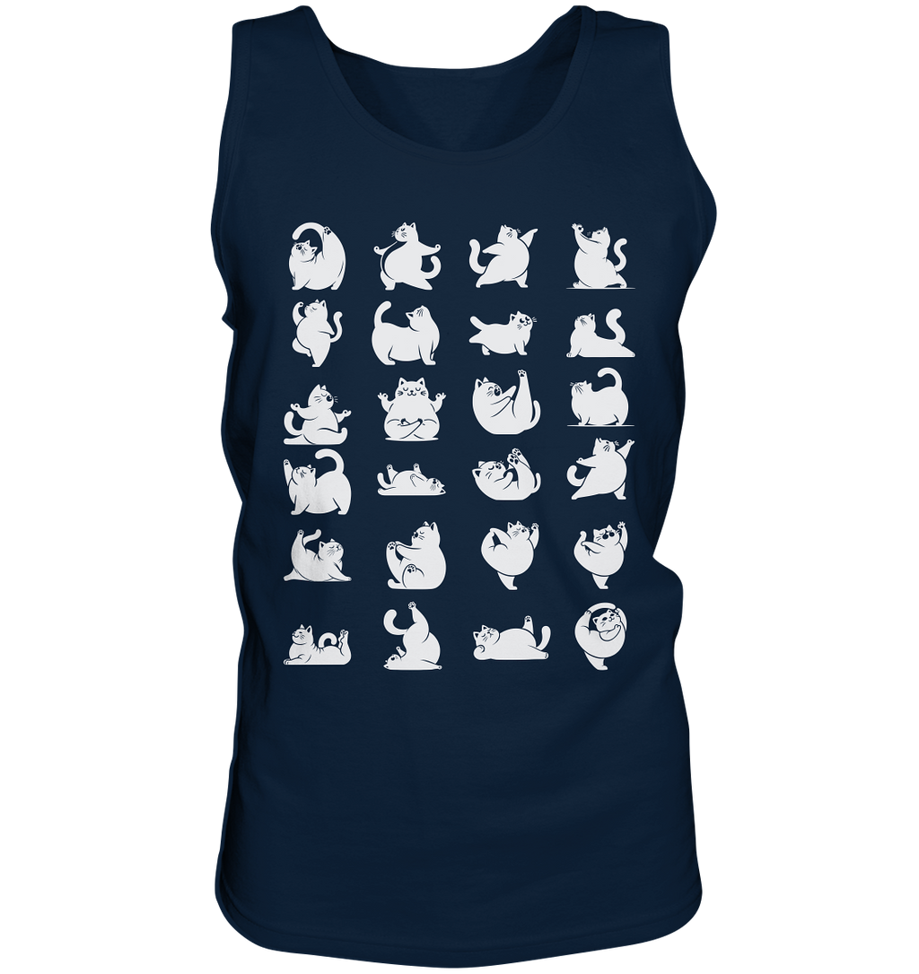 Katzen Yoga / Cat Yoga Fun - personalisierbar - Tank-Top