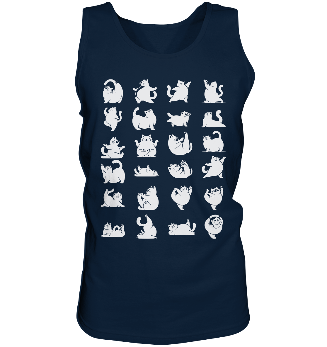 Katzen Yoga / Cat Yoga Fun - personalisierbar - Tank-Top