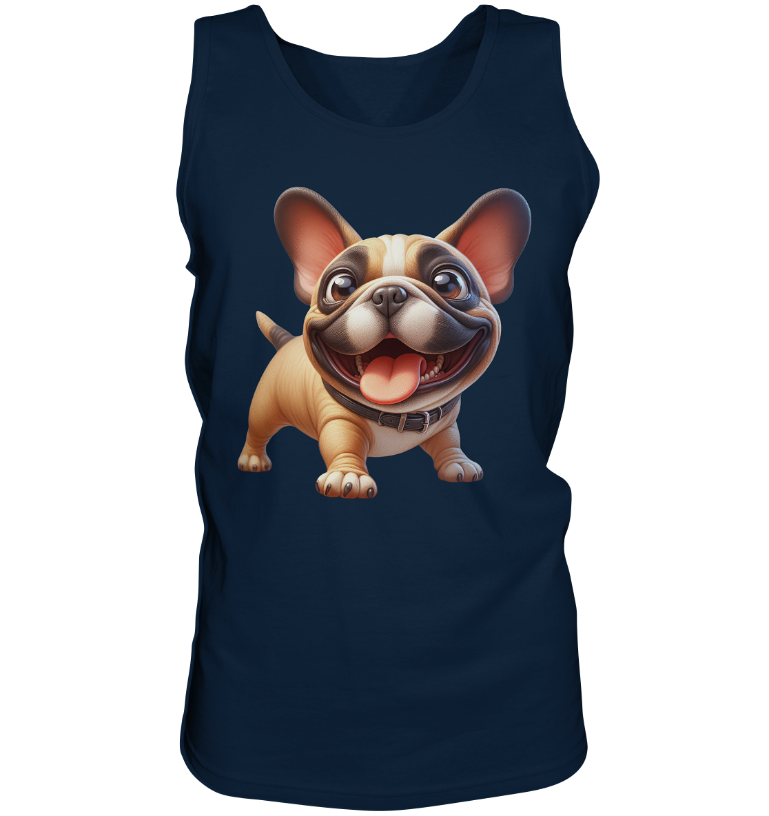 Französische Bulldogge Cartoon personalisierbar - Tank-Top