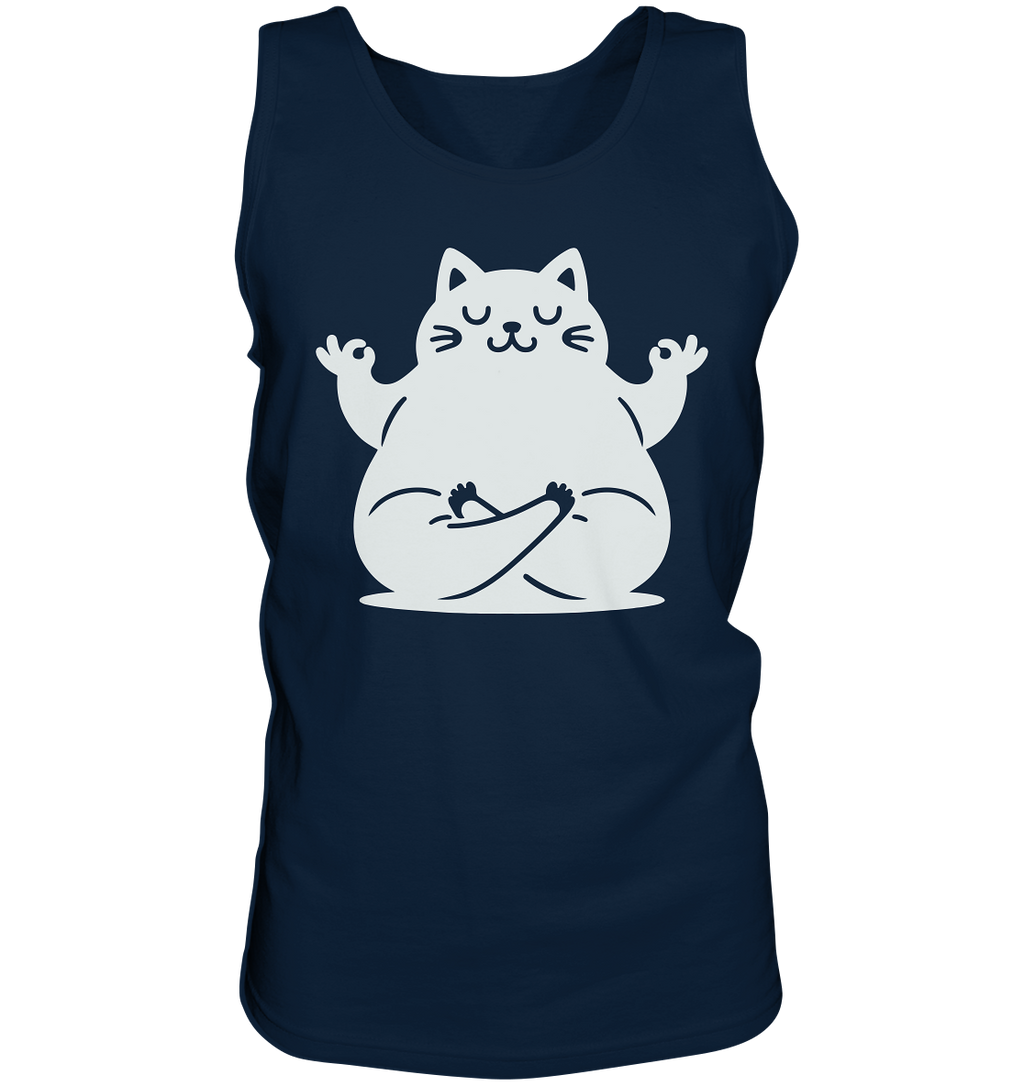 Lustige Yoga Katze - personalisierbar - Tank-Top