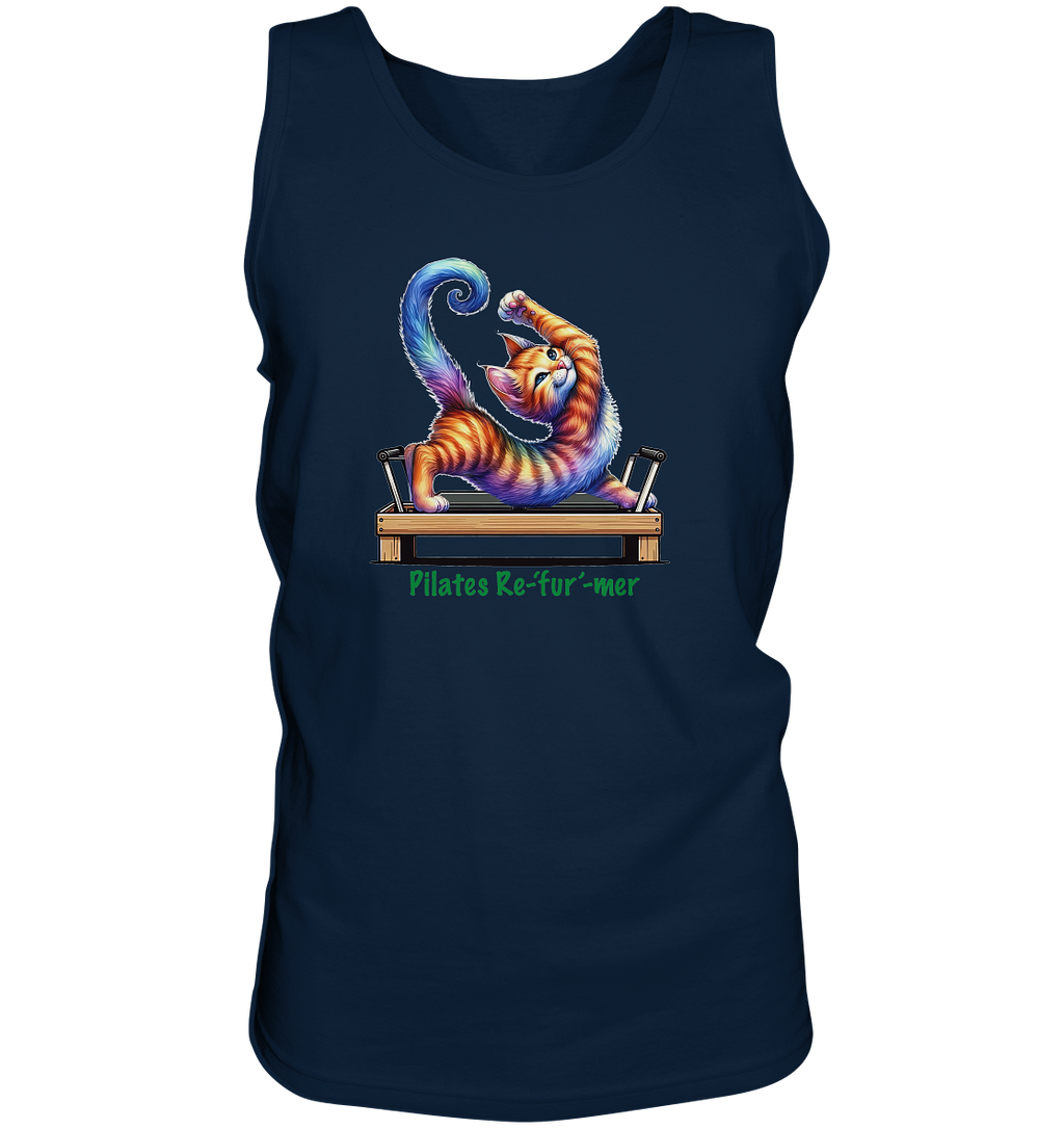 Pilates Reformer Re-fur-mer Katze lustig - Tank-Top