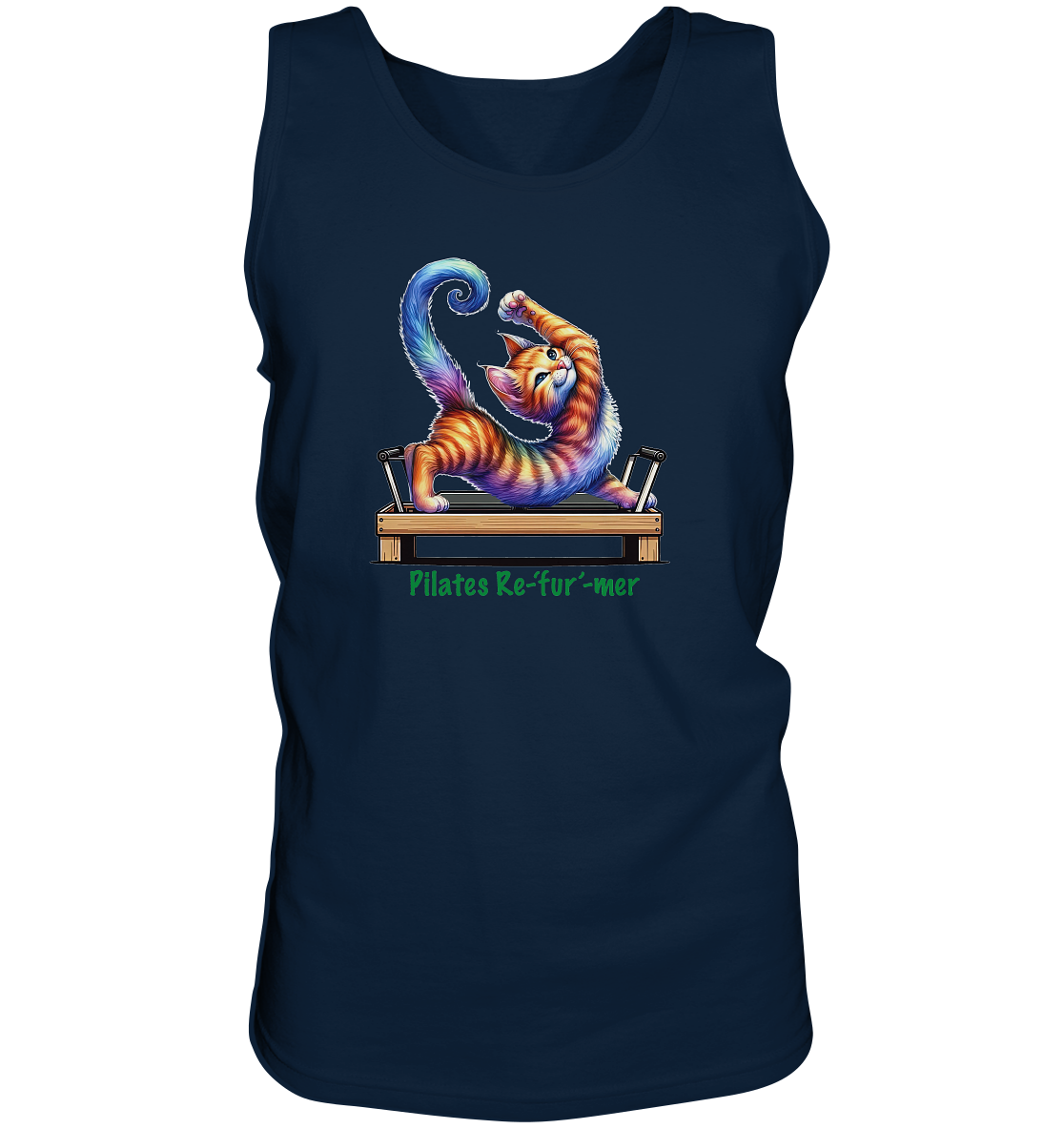 Pilates Reformer Re-fur-mer Katze lustig - Tank-Top