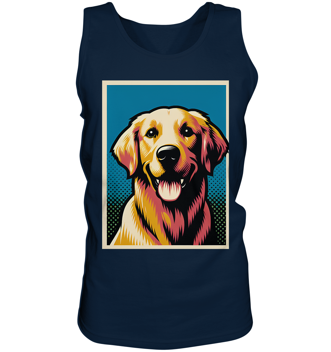 Golden Retriever Pop Art - personalisierbar - Tank-Top