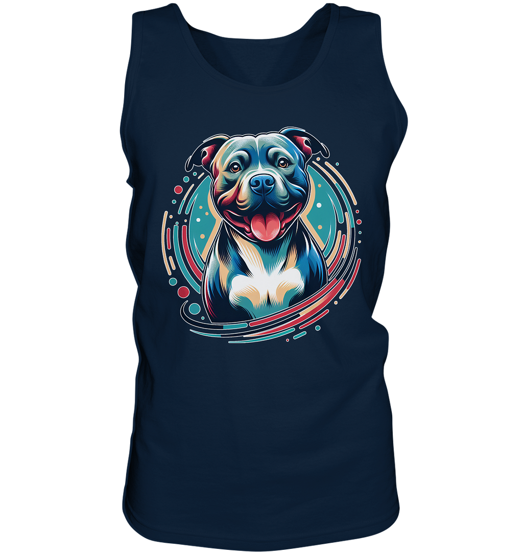 Happy Pittbull / Staffy PopArt - Tank-Top