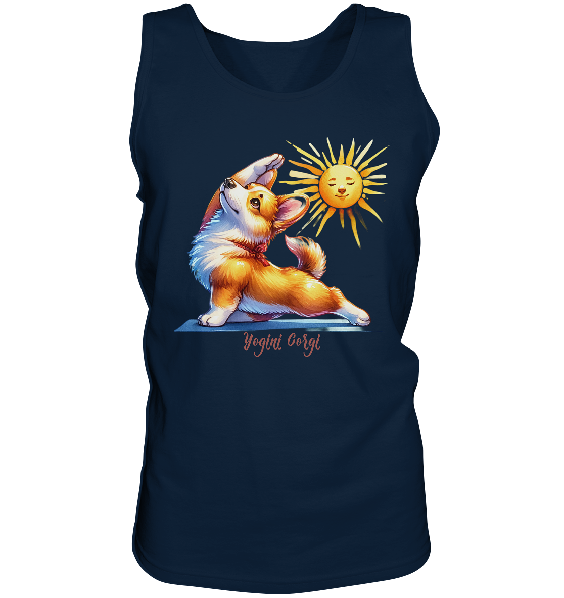 Yoga Corgi Hund yogini Gorgi - personalisierbar - Tank-Top