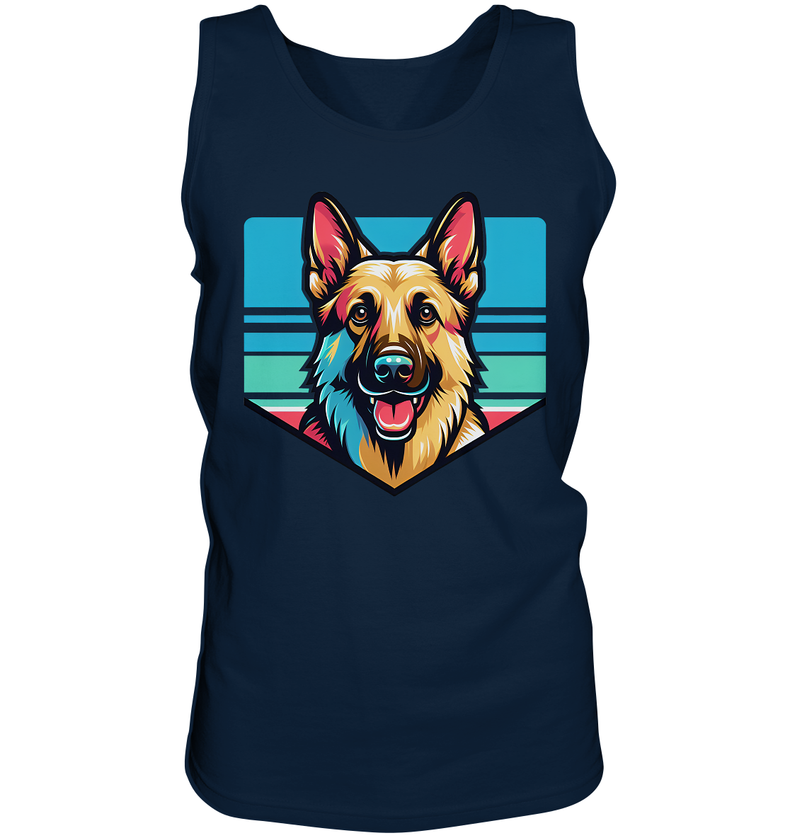 Schäferhund Pop Art - personalisierbar - Tank-Top