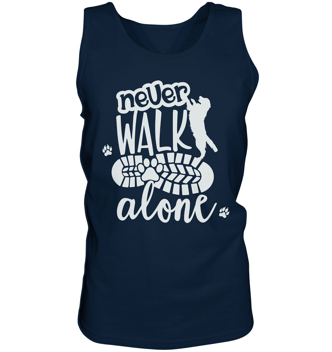 Hundefreunde You never walk alone - personalisierbar - Tank-Top