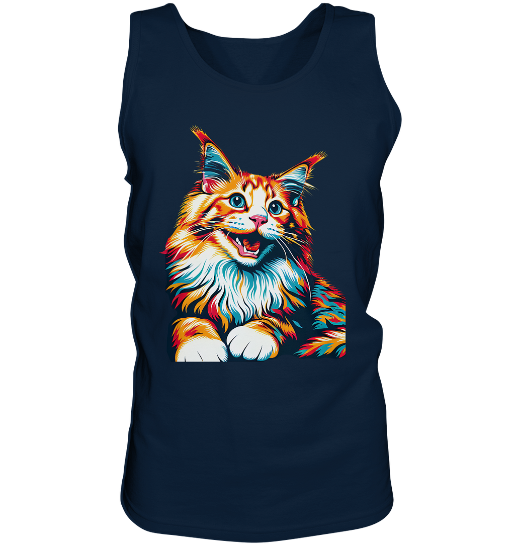 Maine Coon Katze Pop Art - personalisierbar - Tank-Top
