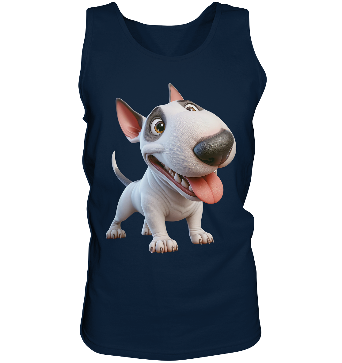 Bullterrier Cartoon personalisierbar - Tank-Top