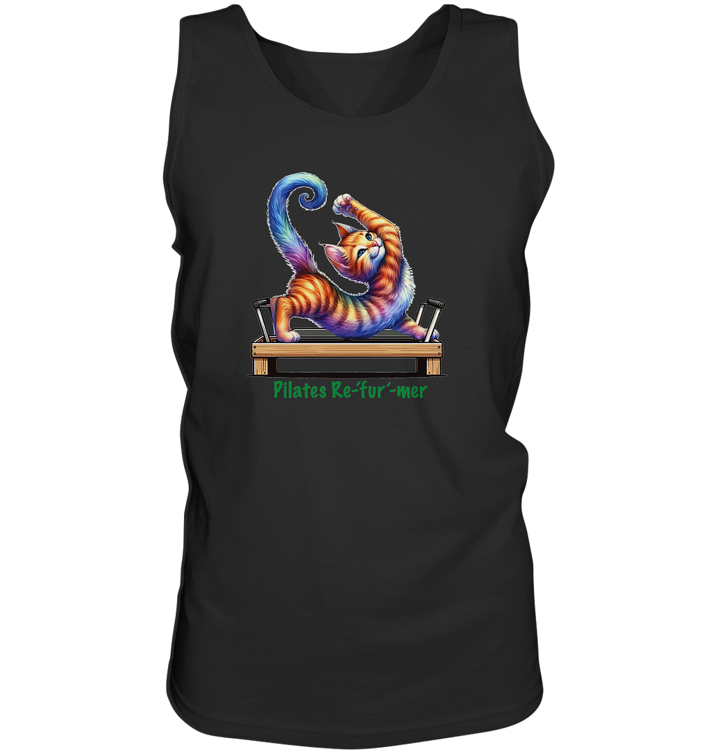 Pilates Reformer Re-fur-mer Katze lustig - Tank-Top