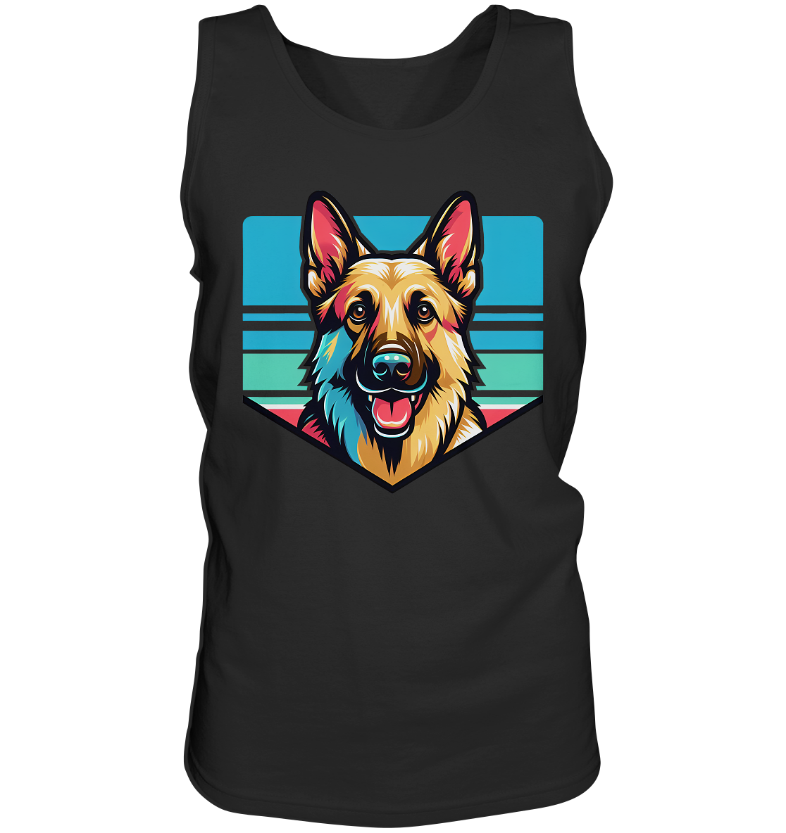 Schäferhund Pop Art - personalisierbar - Tank-Top