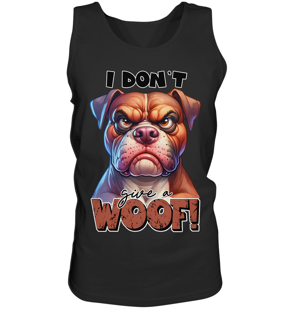 I don't give a woof - Fun Hunde Cartoon - Tank-Top