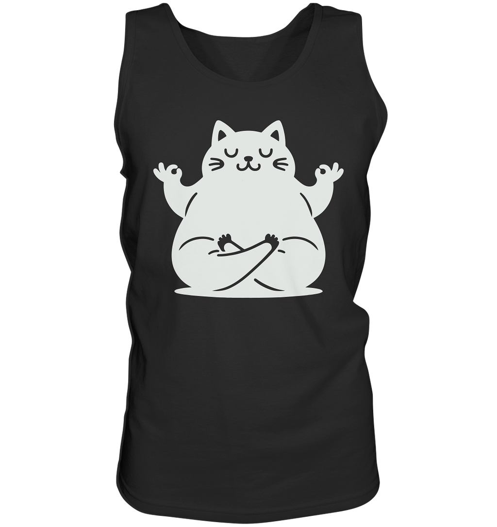 Funny yoga Cat - personalisierbar - Tank-Top
