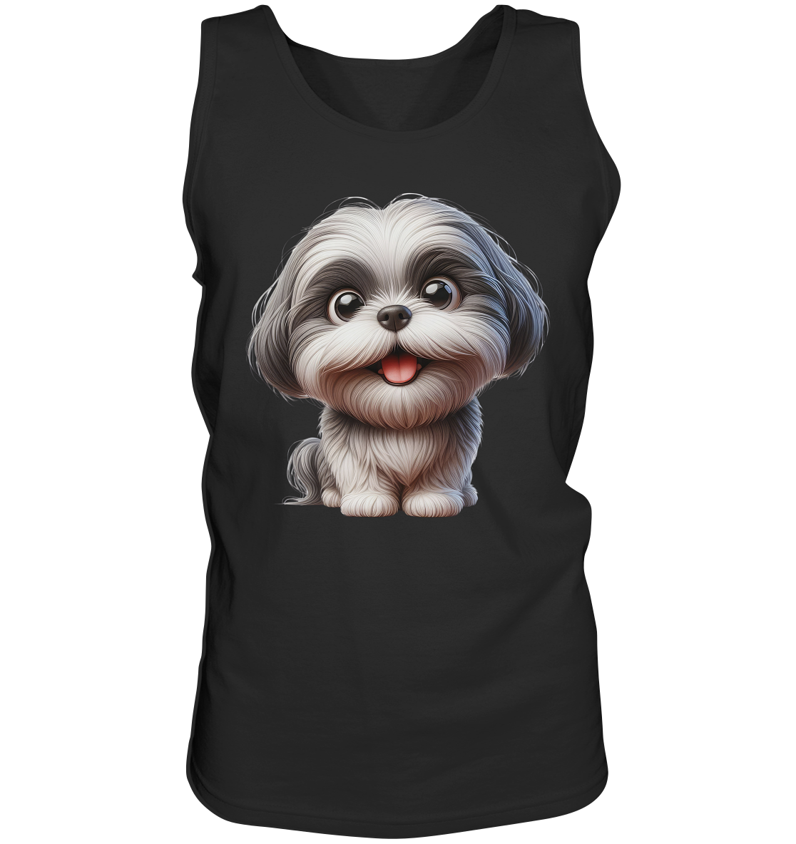Shih Tzu Cartoon Dog - personalisierbar - Tank-Top