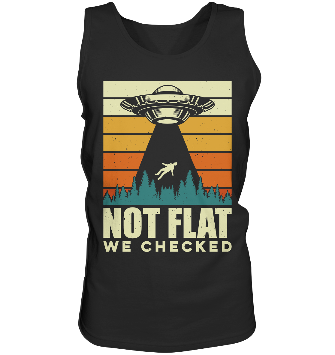 Erde - Not Flat we checked  - Tank-Top