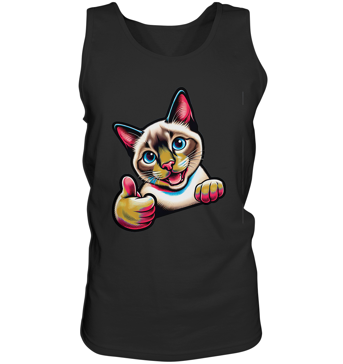 Siamkatze Pop Art - personalisierbar - Tank-Top