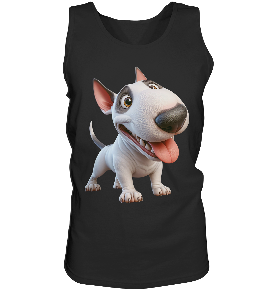 Bullterrier Cartoon personalisierbar - Tank-Top