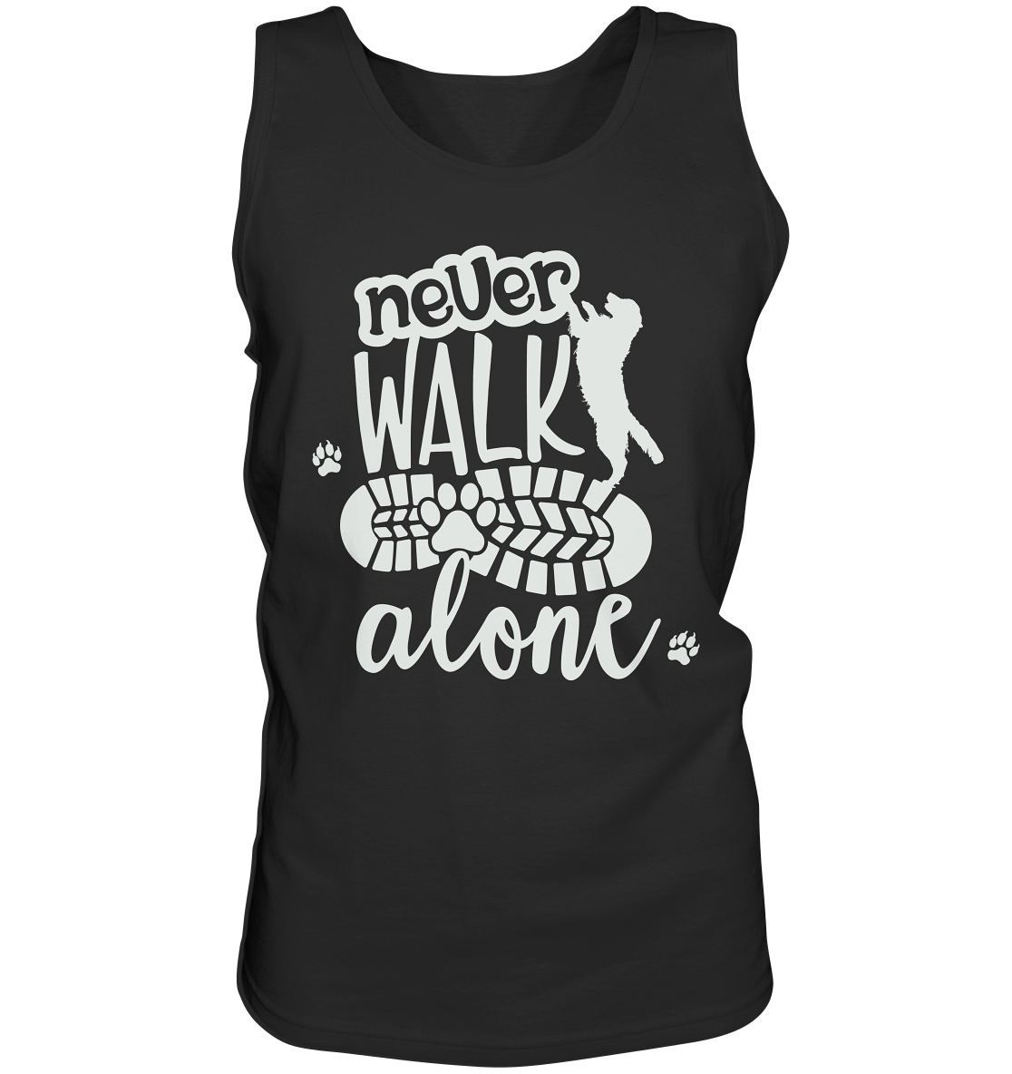 Hundefreunde You never walk alone - personalisierbar - Tank-Top