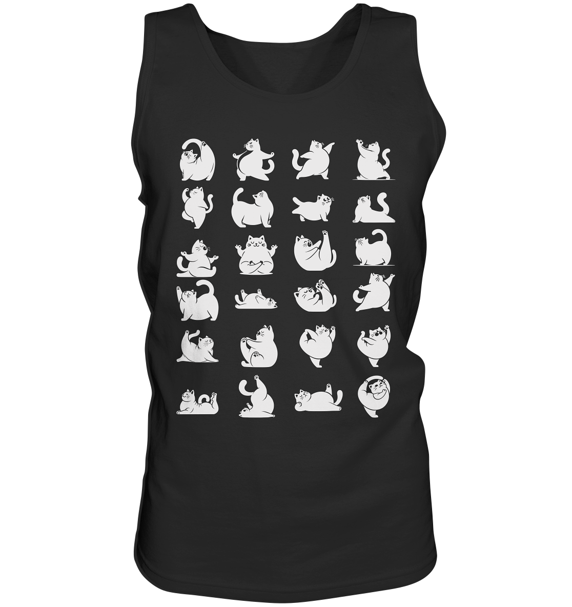 Katzen Yoga / Cat Yoga Fun - personalisierbar - Tank-Top