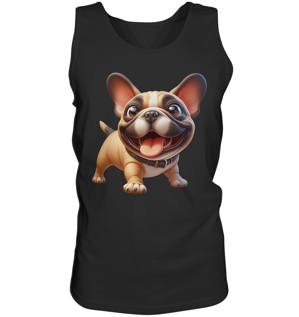 Französische Bulldogge Cartoon personalisierbar - Tank-Top
