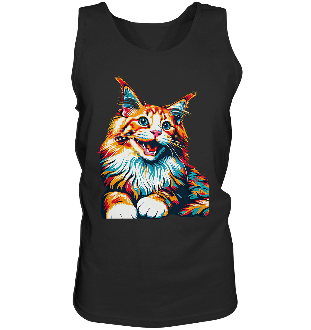 Maine Coon Katze Pop Art - personalisierbar - Tank-Top