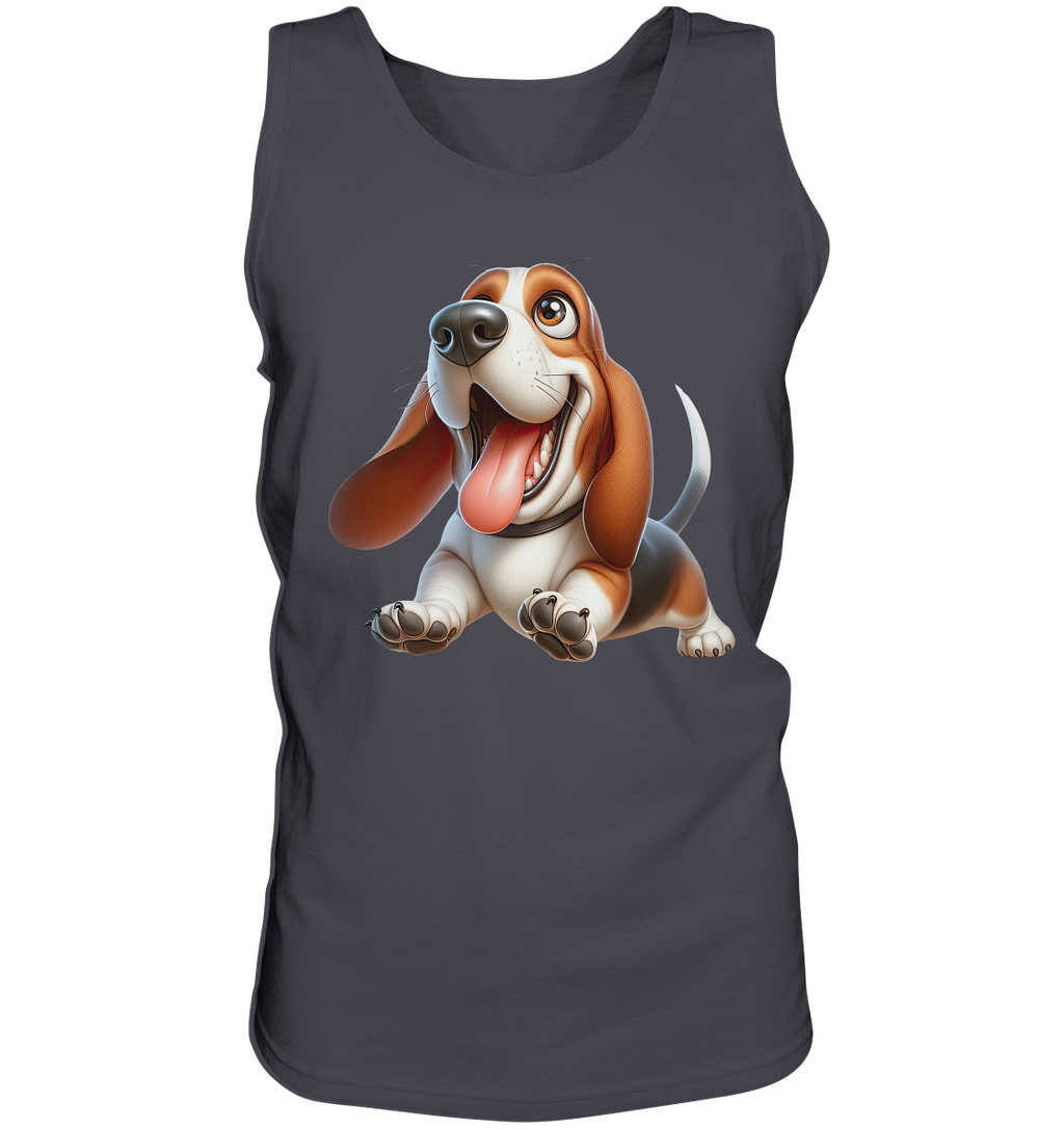 Basset Hound Cartoon personalisierbar - Tank-Top