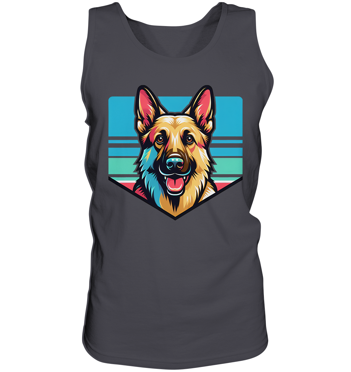 Schäferhund Pop Art - personalisierbar - Tank-Top