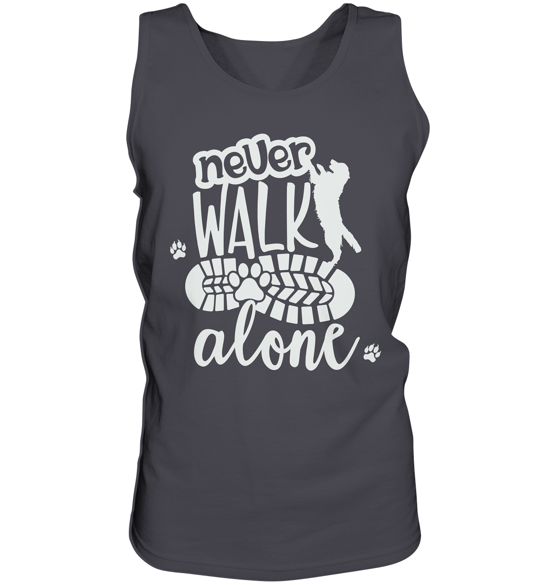 Hundefreunde You never walk alone - personalisierbar - Tank-Top