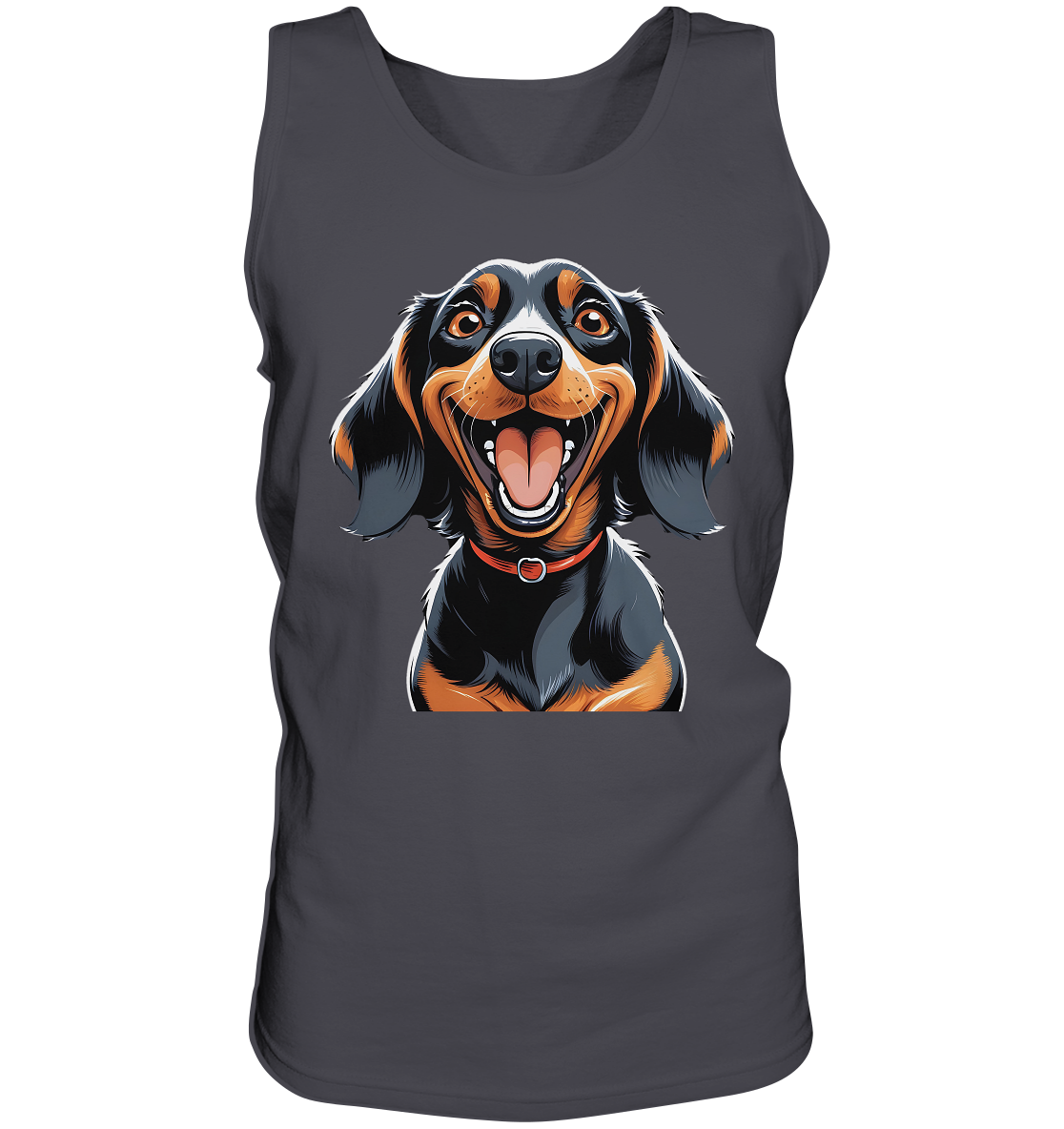 Happy Dackel Cartoon - Tank-Top