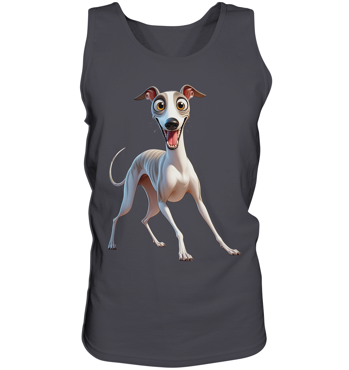 Whippet Cartoon personalisierbar - Tank-Top