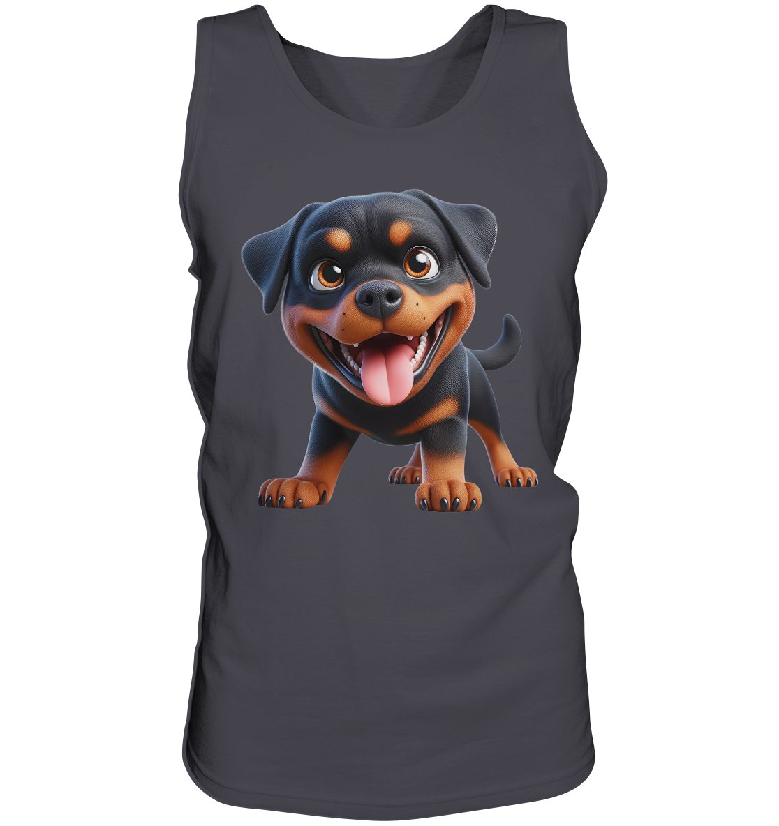 Rottweiler Cartoon Hund - personalisierbar - Tank-Top