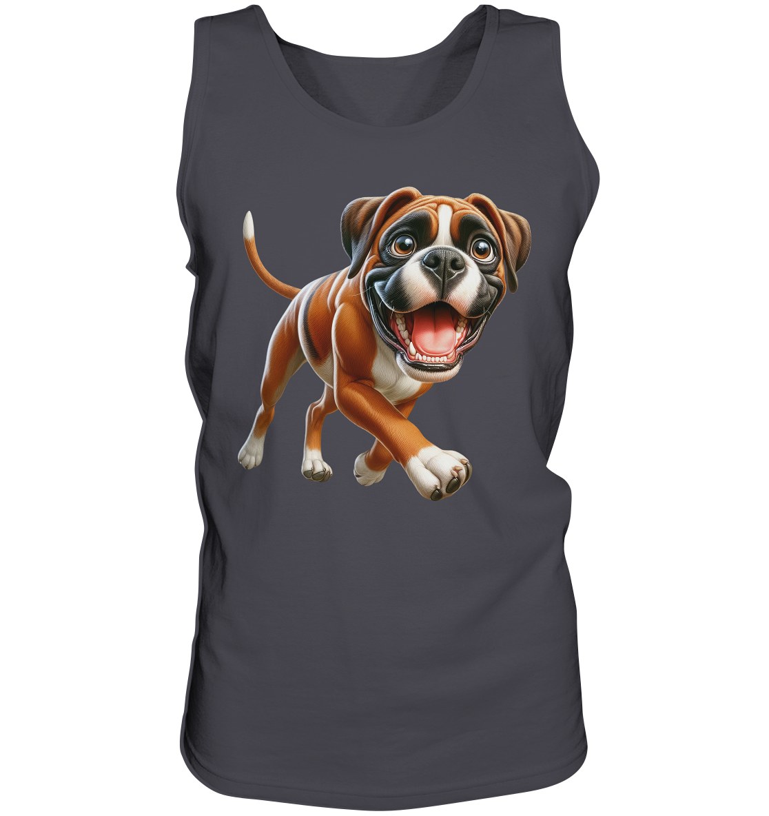Boxer Cartoon Hund personalisierbar - Tank-Top