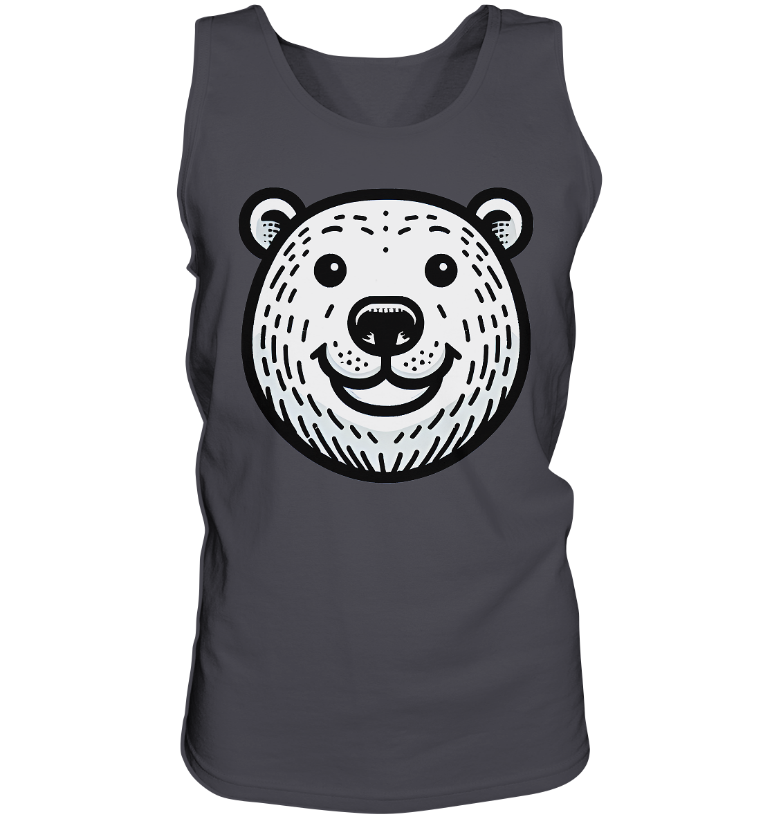 Lustiges Eisbär Gesicht   - personalisierbar  - Tank-Top
