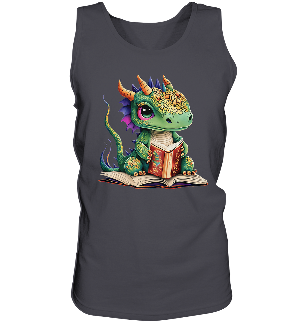 Kleiner lesender Drache -personalisierbar - Tank-Top
