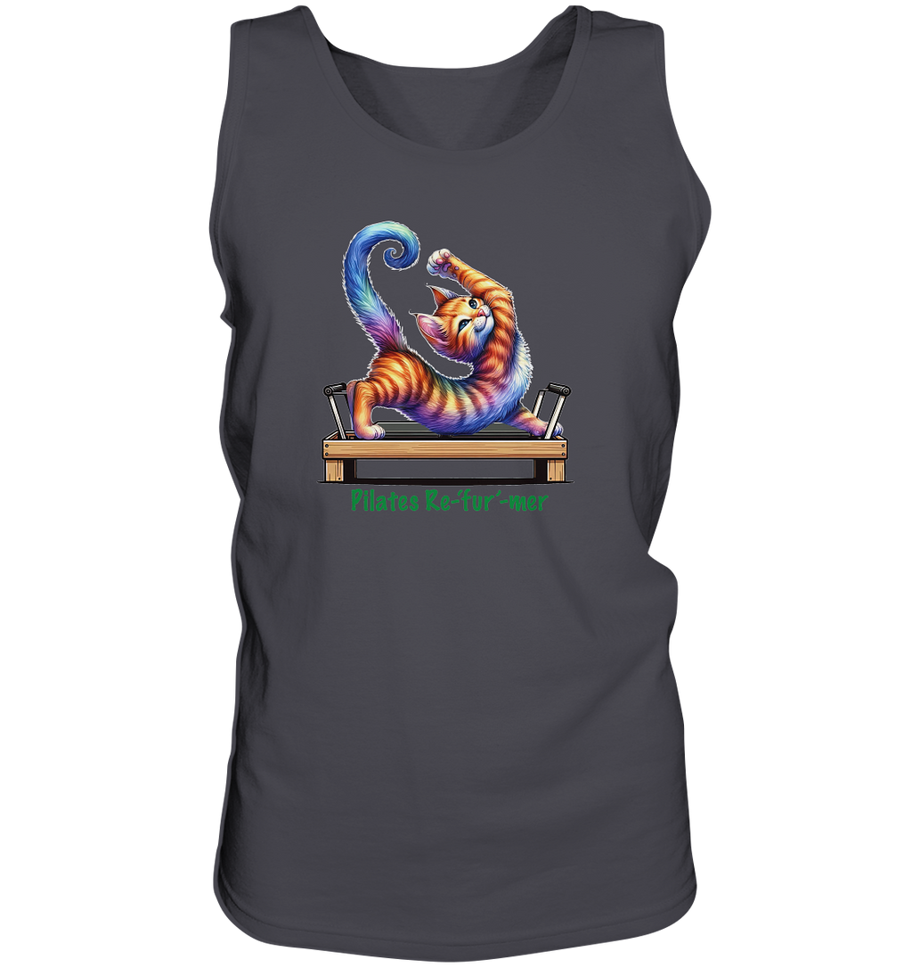 Pilates Reformer Re-fur-mer Katze lustig - Tank-Top