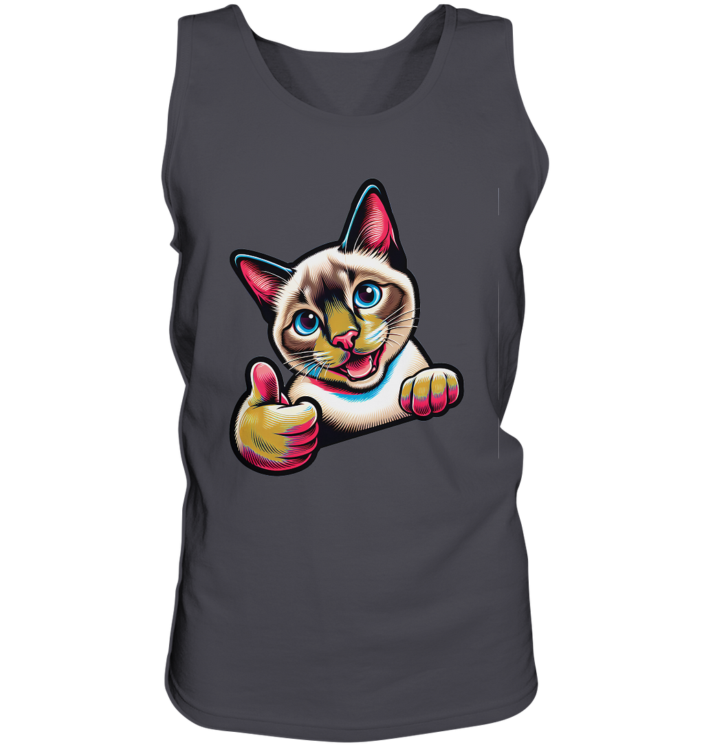 Siamkatze Pop Art - personalisierbar - Tank-Top