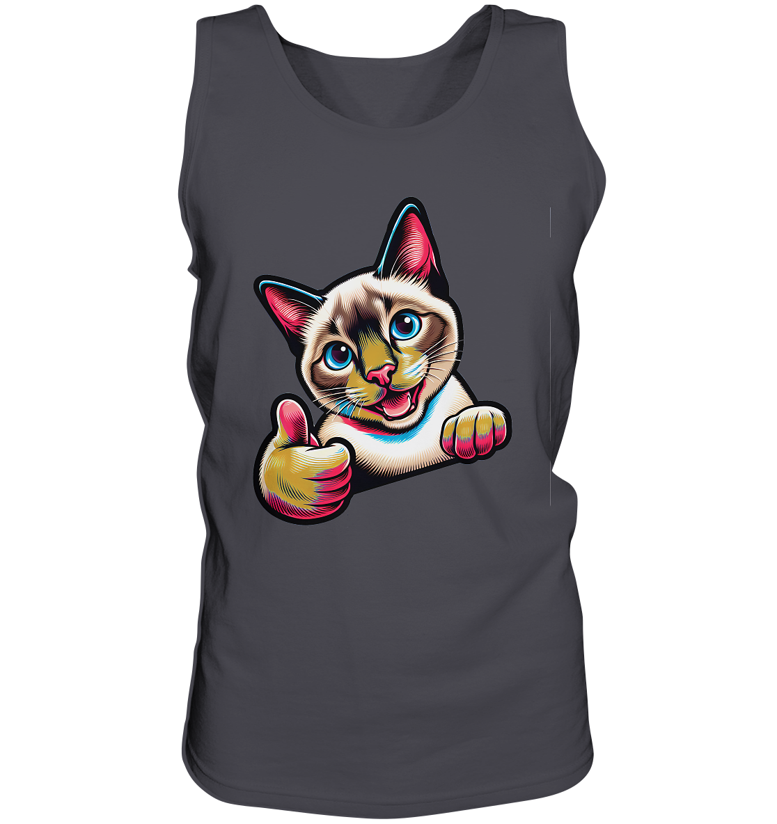 Siamkatze Pop Art - personalisierbar - Tank-Top