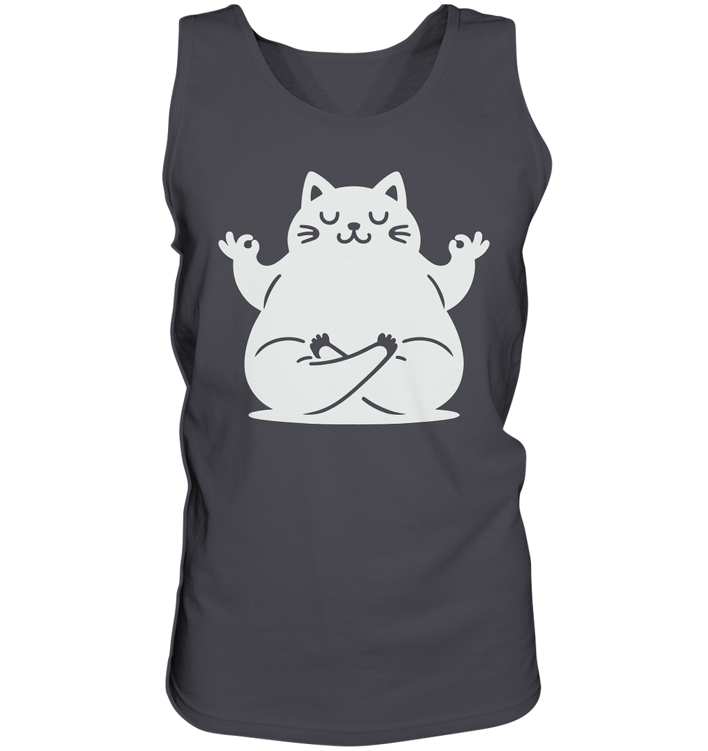 Funny yoga Cat - personalisierbar - Tank-Top